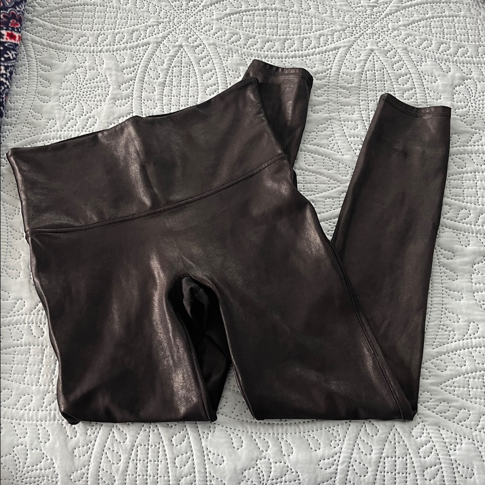 SPANX leather black Leggings